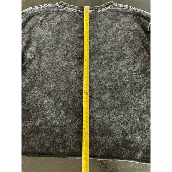 AC/DC long sleeve black CROP top with pink lettering.  Small 100% Cotton - Picture 5 of 5